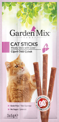 Gardenmix Ciğerli Kedi Stick Ödül 3*5gr - 1