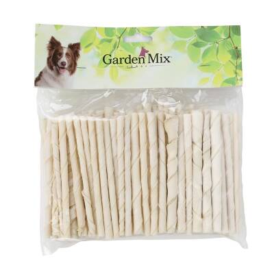 Gardenmix Sütlü Burgu Stick Köpek Çiğneme Çubuğu 100 Adet - 1