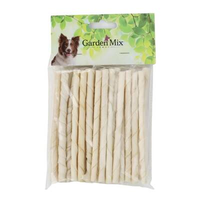 Gardenmix Sütlü Burgu Stick Köpek Çiğneme Çubuğu 30 Adet - 1