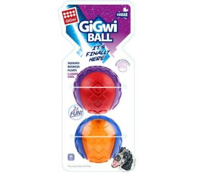 Gigwi Ball Sesli Sert Top Medium Köpek Oyuncağı 2 Li - 2