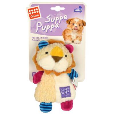 Gigwi Suppa Puppa Peluş Aslan Sesli Yavru Köpek Oyuncağı 16 Cm - 1