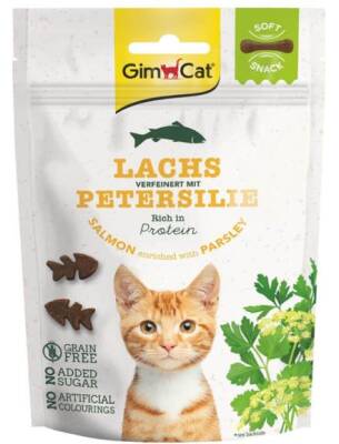 Gimcat Kedi Ödülü Soft Snack Somonlu Ve Maydanozlu 60 gr - 1