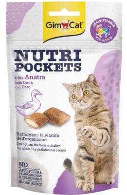 Gimcat Nutripockets Ördekli Kedi Ödülü 60 Gr - 1