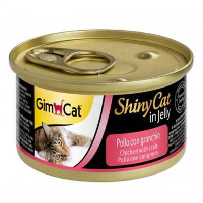 GimCat Shinycat SF Fileto Konserve Kedi Maması - Tavuklu Yengeçli 70 Gr - 1