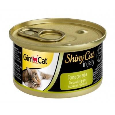 Gimcat ShinyCat Ton Balıklı ve Çimenli Konserve Yetişkin Kedi Maması 70 G - 1