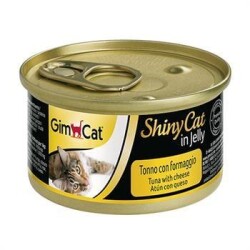 Gimcat Shinycat Ton Balıklı ve Peynirli Jelly Konserve Yetişkin Kedi Maması 70 Gr - 1