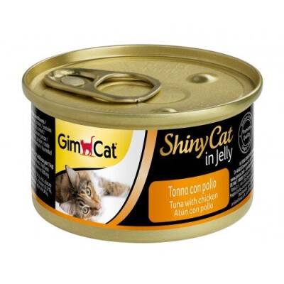 Gimcat Shinycat Ton Balıklı ve Tavuklu Jelly Konserve Yetişkin Kedi Maması 70 G - 1