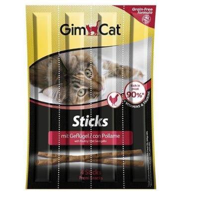 GimCat Sticks Kümes Hayvanı Etli Tahılsız Ödül Çubukları 4lü 20 Gr - 1