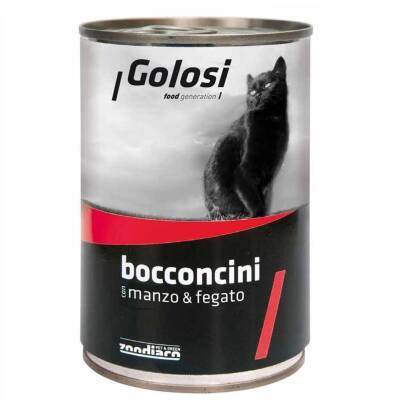 Golosi Bacconcini Sığır Etli ve Ciğerli Kedi Konservesi 400 G - 1