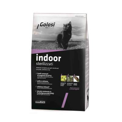 Golosi Indoor Somonlu Pirinçli Kısırlaştırılmış Yetişkin Kedi Maması 7.5 KG - 1