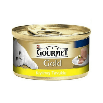 Gourmet Gold Kıyılmış Tavuklu Konserve Yetişkin Kedi Maması 85 G - 1