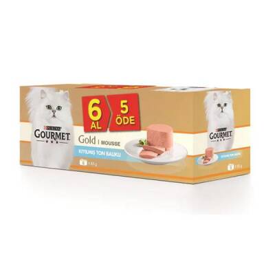 Gourmet Gold Kıyılmış Ton Balıklı Yetişkin Kedi Konservesi 6 Al 5 Öde 85gr - 1