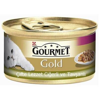 Gourmet Gold Soslu Ciğerli Ve Tavşanli Yetişkin Kedi Konservesi 85 Gr - 1