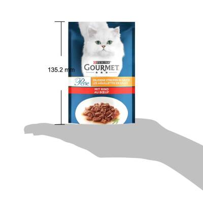 Gourmet Perle Parça Etli Izgara Sığır Etli Yetişkin Kedi Konservesi 26 Adet * 85gr - 3