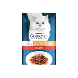 Gourmet Perle Parça Etli Izgara Sığır Etli Yetişkin Kedi Konservesi 85gr - 1