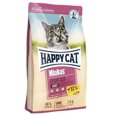 Happy Cat Minkas Sterilised Tavuklu Kısırlaştırılmış Yetişkin Kedi Maması 1.5 KG - 1