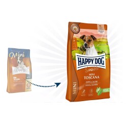 Happy Dog Mini Sensible Toscana Ördekli Somonlu Kısırlaştırılmış LightKüçük Irk Köpek Maması 4 KG - 2