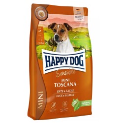 Happy Dog Mini Sensible Toscana Ördekli Somonlu Kısırlaştırılmış LightKüçük Irk Köpek Maması 4 KG - 1