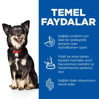 Hill's SCIENCE PLAN Mükemmel Sindirim +1 Yetişkin Küçük Irk Tavuklu ve Kahverengi Pirinçli Köpek Maması 6 kg - 3