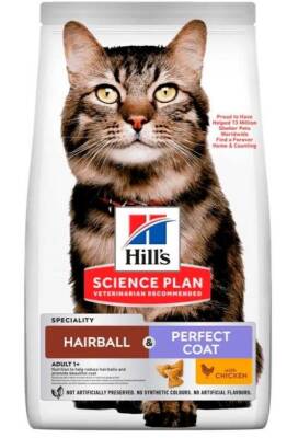 Hills Hairball & Perfect Coat Tavuklu Kedi Maması 1.5 Kg - 1