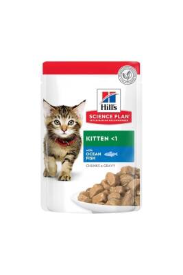 Hill's Kitten Balıklı Yavru Kedi Yaş Mama 85 gr 12 Adet - 1