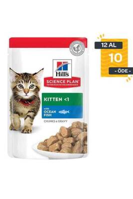 Hill's Kitten Balıklı Yavru Kedi Yaş Mama 85 gr 12 Adet - 2