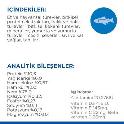 Hill's SCIENCE PLAN Okyanus Balıklı Yavru Kedi Pouch 85gr X 12 Adet - 4