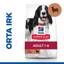 Hill's SCIENCE PLAN Yetişkin Orta Irk Kuzulu ve Pirinçli Köpek Maması 2.5 kg - 1