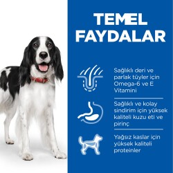 Hill's SCIENCE PLAN Yetişkin Orta Irk Kuzulu ve Pirinçli Köpek Maması 2.5 kg - 3