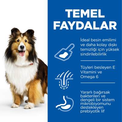 Hill's SCIENCE PLAN Hassas Deri & Mide Yetişkin Orta Irk Tavuklu Köpek Maması 14kg - 3