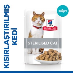 Hill's SCIENCE PLAN Kısırlaştırılmış Alabalıklı Kedi Pouch 85gr - 1