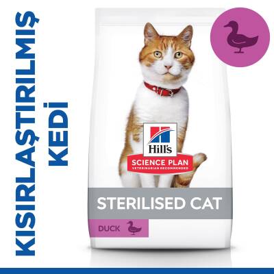 Hill's SCIENCE PLAN Kısırlaştırılmış Yetişkin Ördekli Kedi Maması 1.5kg - 1