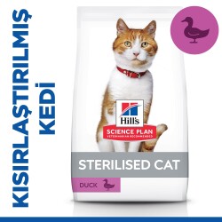 Hill's SCIENCE PLAN Kısırlaştırılmış Yetişkin Ördekli Kedi Maması 8+2 kg - 1