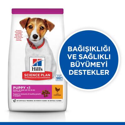 Hill's SCIENCE PLAN Küçük ve Mini Irk Tavuklu Yavru Köpek Maması 1.5kg - 2