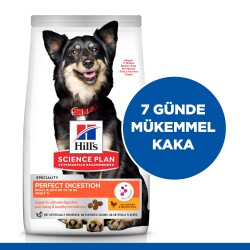 Hills Science Plan Perfect Digestion Tavuk Etli ve Pirinçli Küçük Irk Yetişkin Köpek Maması 1,5 Kg - 5