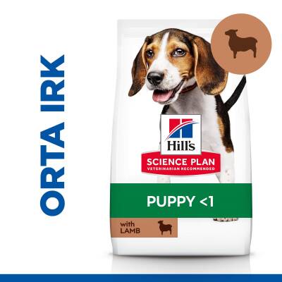 Hill's SCIENCE PLAN Orta Irk Kuzulu ve Pirinçli Yavru Köpek Maması 12+2 kg - 1