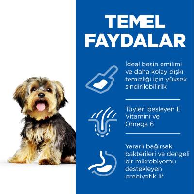 Hill's SCIENCE PLAN Hassas Mide & Deri Yetişkin Küçük ve Mini Irk Tavuklu Köpek Maması 1.5kg - 3