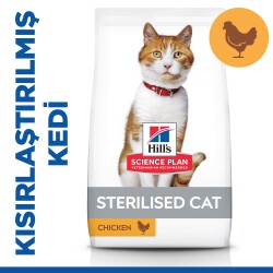 Hills Science Plan Sterilised Young Tavuklu Kısırlaştırılmış Kuru Kedi Maması 3 Kg - 1