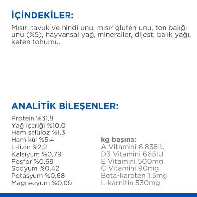 Hill's SCIENCE PLAN Ton Balıklı Kısırlaştırılmış Yetişkin Kedi Maması 13+2 kg - 4