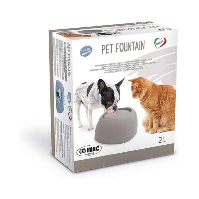 Imac Pet Fountain Kedi Ve Köpek Otomatik Su Kabı 2 Lt Buz Mavisi - 3