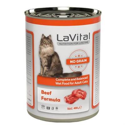 La Vital Adult Tahılsız Biftekli Yetişkin Kedi Konservesi 400gr - 1