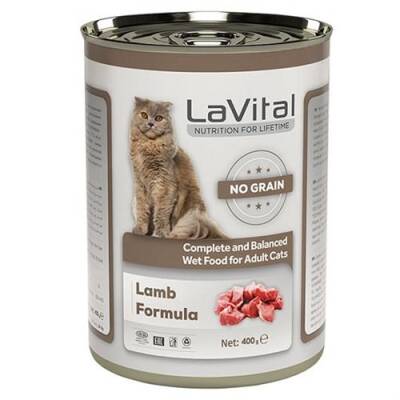 La Vital Adult Tahılsız Kuzu Etli Yetiskin Kedi Konservesi 400gr - 1