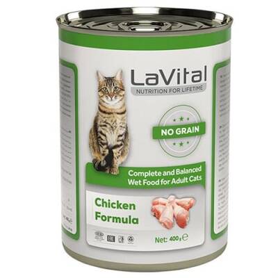 La Vital Adult Tahılsız Tavuklu Yetiskin Kedi Konservesi 400gr - 1