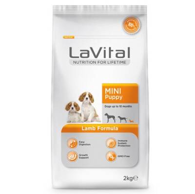 La Vital Kuzu Etli Küçük Irk Yavru Köpek Maması 2 KG - 1