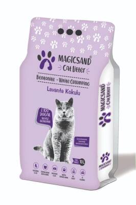 Magicsand Cat Litter Lavanta Kokulu İnce Taneli Kedi Kumu 10 Lt. - 1