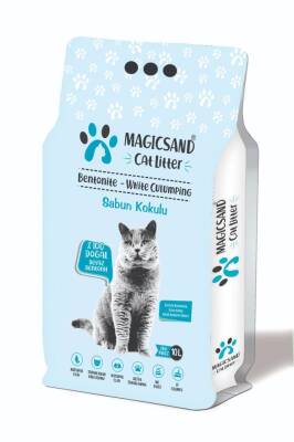 Magicsand Cat Litter Sabunlu İnce Taneli Kedi Kumu 10 Lt. - 1