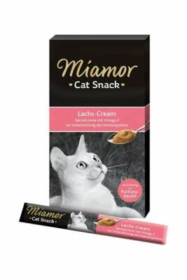 Mıamor Cream Somonlu Kedi Ödülü 6x15 G - 1