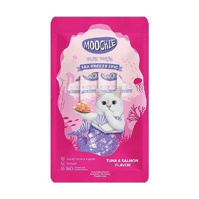 Moochie Creamy Somon Ve Ton Balıklı Kedi Ödülü 5x15gr - 1