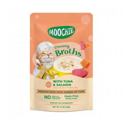 Moochie Ton Ve Somon Balıklı Kedi Çorbası 40 Gr - 1