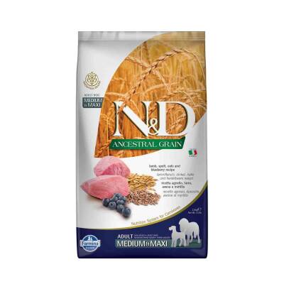 N&D Düşük Tahıllı Kuzu Etli Yaban Mersinli Orta Ve Büyük Irk Yetişkin Köpek Maması 2.5 Kg - 1